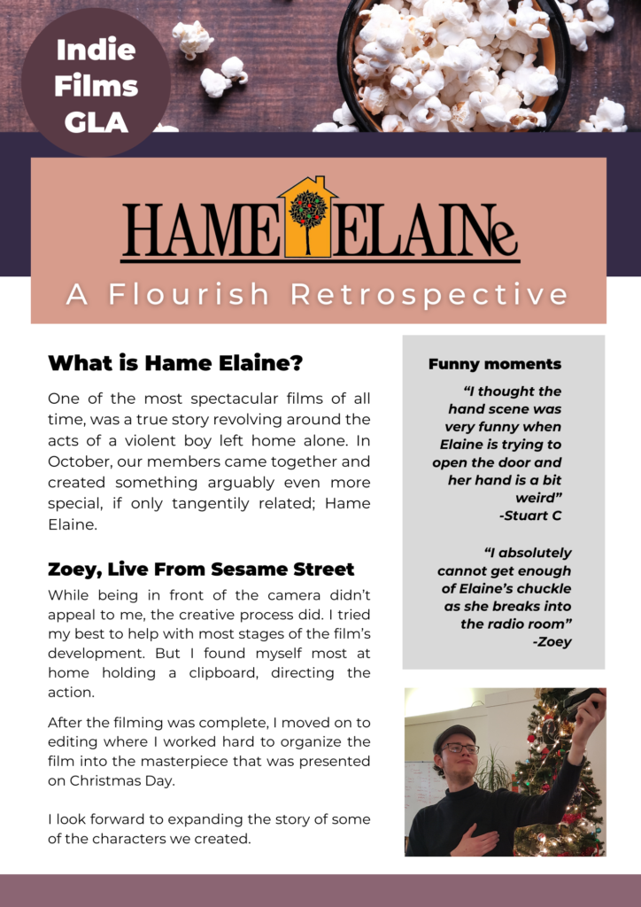 Hame Elaine at Christmas - Flourish House